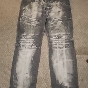 Lion Dynasty Acid Wash Jeans